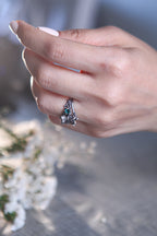 Gothic ring with multi-stones