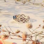 Lacey with blue zircon
