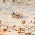 Lacey with blue zircon