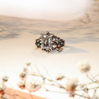 Gothic ring with multi-stones