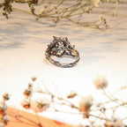 Gothic ring with multi-stones