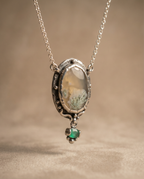 Greens in-blooms necklace