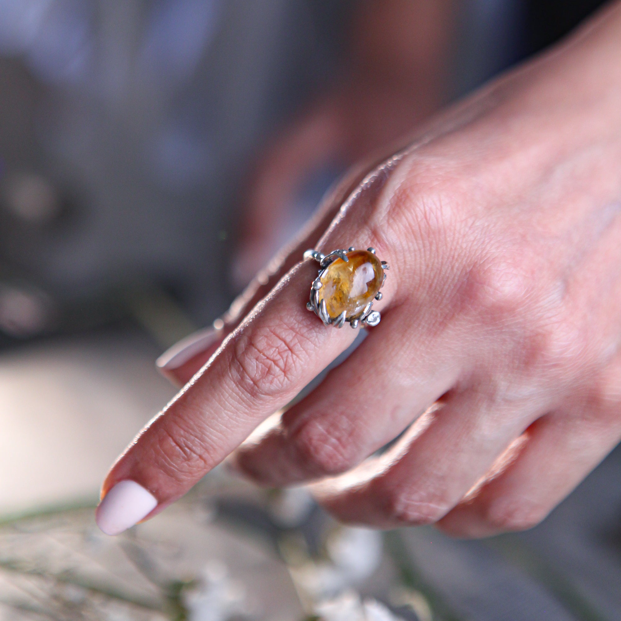 Citrine Bloom Ring - by order
