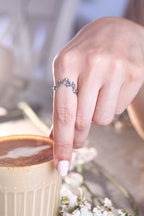 Dainty tiara ring